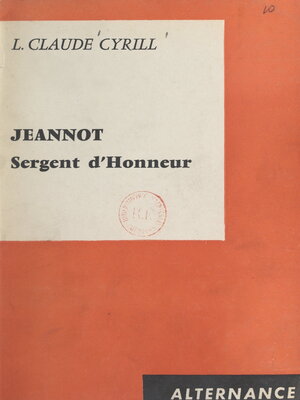 cover image of Jeannot, sergent d'honneur